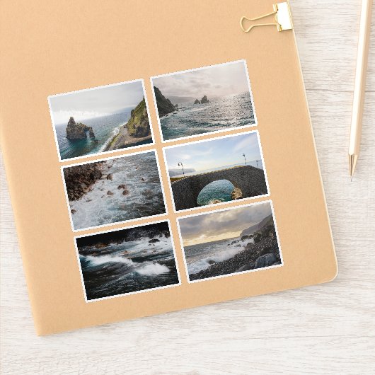 Moody Ocean aesthetic Photo Sticker Sheet (Notizbuch)
