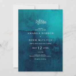 Moody Ocean Watercolor fühlt sich in einem von Einladung