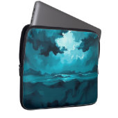 Moody Ocean Waves Under Stormy Sky – Abstract Seas Laptopschutzhülle (Vorne Rechts)
