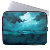 Moody Ocean Waves Under Stormy Sky – Abstract Seas Laptopschutzhülle (Vorderseite)