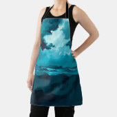 Moody Ocean Waves Under Stormy Sky – Abstract Seas Schürze (InSitu)