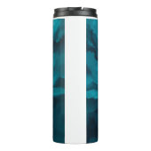 Moody Ocean Waves Under Stormy Sky – Abstract Seas Thermosbecher (Rückseite)