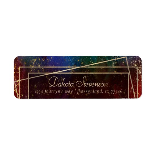Moody Ombre | Dark Jewel Tone Gold Frame Address (Vorne)