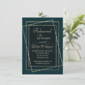 Moody Ombre | Dark Jewel Tone Probe Dinner Einladung (Stehend Vorderseite)