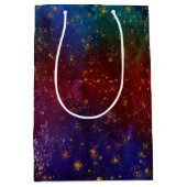 Moody Ombre | Psychedelic Grunge Gold Stardust Med Mittlere Geschenktüte (Vorderseite)