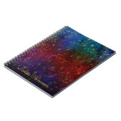 Moody Ombre | Psychedelisch Grunge Stardust Brandi Notizblock (Linke Seite)