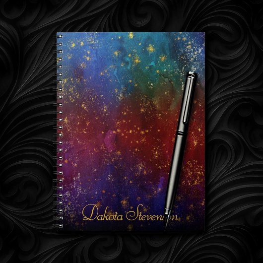 Moody Ombre | Psychedelisch Grunge Stardust Brandi Notizblock