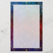 Moody Ombre | Psychedelische Grunge Gold Stardust Briefpapier (Vorderseite)