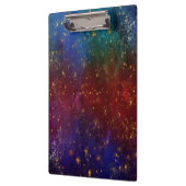 Moody Ombre | Psychedelische Grunge Gold Stardust Klemmbrett (Links)