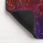 Moody Ombre | Psychedelische Grunge Gold Stardust Mousepad (Ecke)