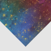 Moody Ombre | Psychedelische Grunge Gold Stardust Seidenpapier (Ausschnitt)