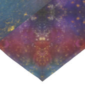 Moody Ombre | Psychedelische Grunge Gold Stardust Tischdecke (Schrägansicht)