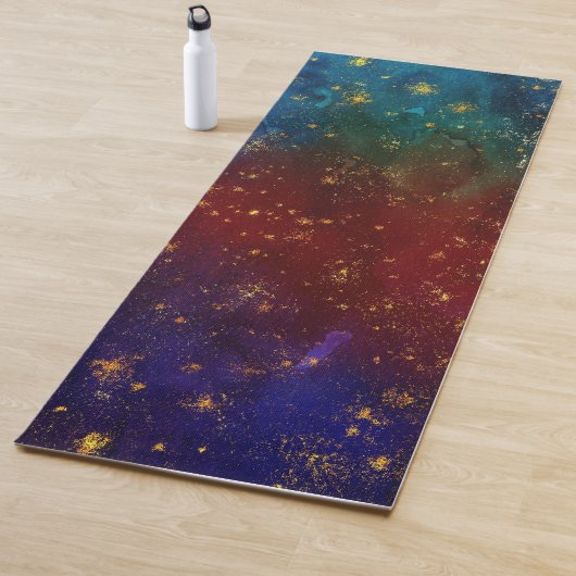Moody Ombre | Psychedelische Grunge Gold Stardust Yogamatte (Beispiel)