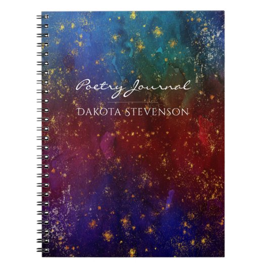 Moody Ombre | Psychedelische Grunge Stardust Poesi Notizblock (Vorderseite)