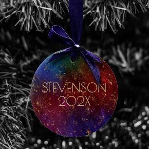 Moody Ombre   Psychedelischer Grunge Stardust Cust Keramik Ornament