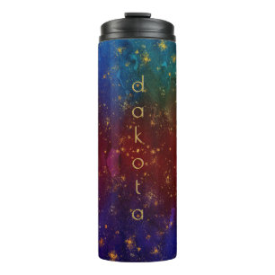 Moody Ombre Psychedelischer Grunge Stardust Cust Thermosbecher