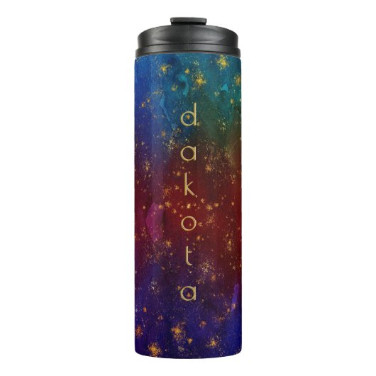 Moody Ombre | Psychedelischer Grunge Stardust Cust Thermosbecher (Vorderseite)