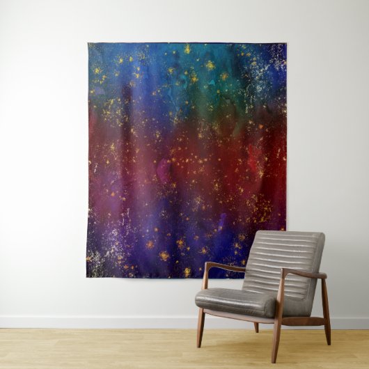 Moody Ombre | Psychedelischer Grunge Stardust Hint Wandteppich (Beispiel)