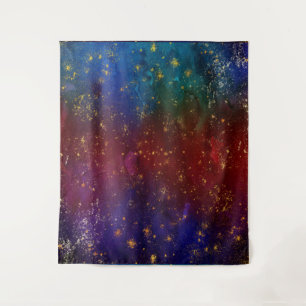 Moody Ombre   Psychedelischer Grunge Stardust Hint Wandteppich