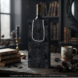 Moody Onyx Barock-Rabe Geschenktüte Für Weinflaschen