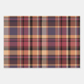 Moody Oversized Autumn Sunset Plaid Geschenkpapier Set (Vorderseite)