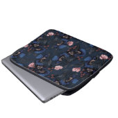 Moody, Painterly Watercolor Florals und Berries Laptopschutzhülle (Vorne Knopf)