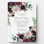 Moody Passion | Dramatische Rose Einladung beibeha Fotoplatte (Vorderseite)