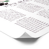 Moody Passion | Lila Blumengartensitzkarte Poster (Ecke)