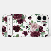Moody Passions | Dramatisch Lila Rose Case-Mate iPhone Hülle (Rückseite (Horizontal))