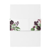 Moody Passions | Dramatisch Lila Rose Einladungsbanderole (Rückseitenbeispiel)