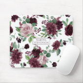 Moody Passions | Dramatisch Lila Rose Mousepad (Mit Mouse)