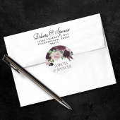 Moody Passions | Dramatisch Lila Rose Runder Aufkleber