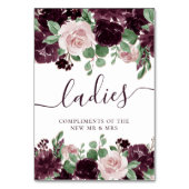 Moody Passions | Dramatische Leckereien der Lila R Tischnummer (Rückseite)