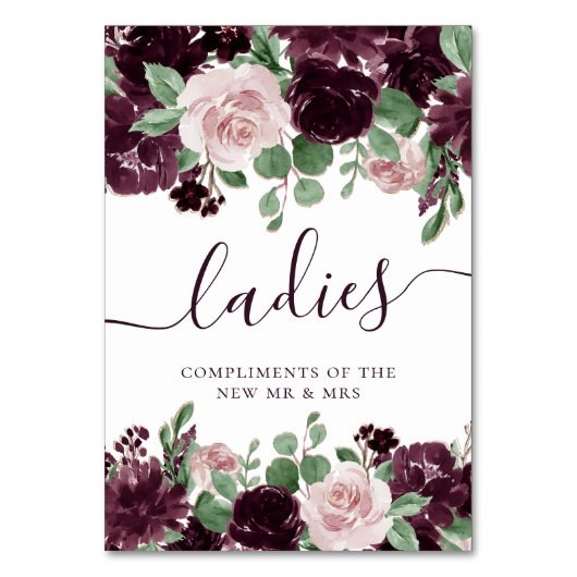 Moody Passions | Dramatische Leckereien der Lila R Tischnummer (Rückseite)