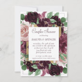 Moody Passions | Dramatischer Lila Paardusche Einladung (Vorderseite)