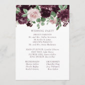 Moody Passions | Dramatischer Lila Wein Rose Garla Programm (Rückseite)