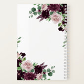 Moody Passions | Dramatischer Lila Wein Rose Rezep Notizblock (Rückseite)