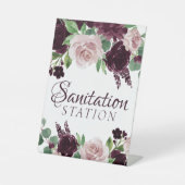 Moody Passions | Dramatischer Lila Weinanbau Sockelschild (Vorderseite)