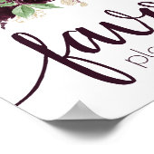 Moody Passions | Dramatischer Lila Weinfavorisieru Poster (Ecke)