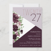 Moody Passions | Dramatischer Lila Weinkeller Einladung (Vorderseite)