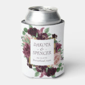 Moody Passions | Dramatischer Wein Save the Date Dosenkühler (Kanne Vorderseite)