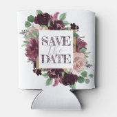 Moody Passions | Dramatischer Wein Save the Date Dosenkühler (Rückseite)