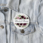 Moody Passions | Dramatisches Lila Brautparty Button (Beispiel)