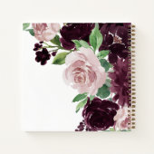 Moody Passions | Dramatisches Lila Foto Gästebuch Notizblock (Rückseite)