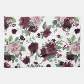 Moody Passions | Dramatisches Muster für Lila Rose Geschirrtuch (Horizontal)