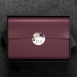 Moody Passions | Lila Änderung des Datums Runder Aufkleber