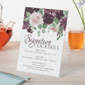 Moody Passions | Lila Signaturgetränke Sockelschild (In Situ)