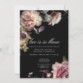 Moody Pastel Liebe ist in Blütendusche Einladung (Vorderseite)