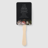 Moody Peony Rose Floral Fächer (Vorderseite)