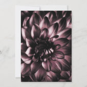 Moody Pink Floral Wedding Einladung (Rückseite)